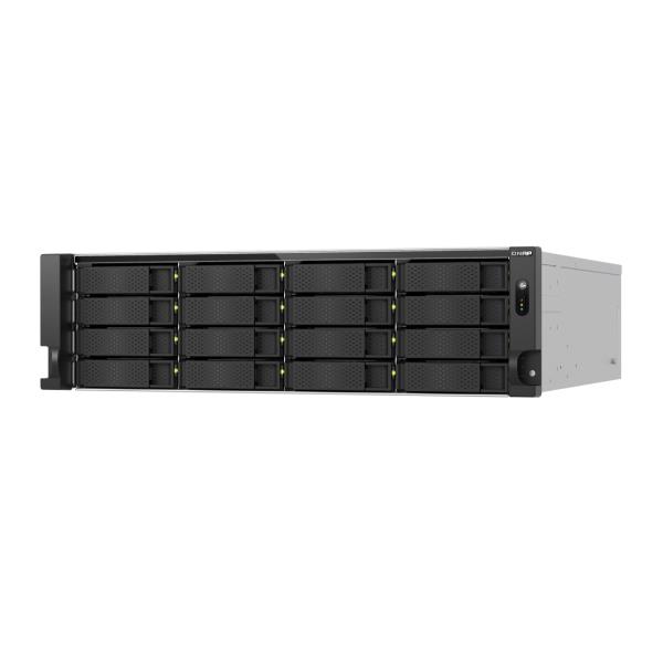 Qnap TS-H1677AXU-RP-R7 NAS Rack 16 Bahías, Procesador AMD Ryzen 7 8 núcleos, 32GB RAM, 4x LAN Gigabit, hasta 10 GbE, Sistema QTS Hero