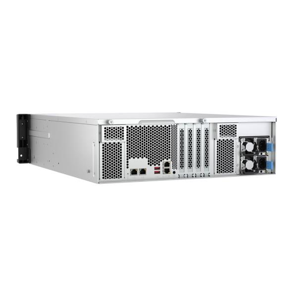 Qnap TS-H1677AXU-RP-R7 NAS Rack 16 Bahías, Procesador AMD Ryzen 7 8 núcleos, 32GB RAM, 4x LAN Gigabit, hasta 10 GbE, Sistema QTS Hero