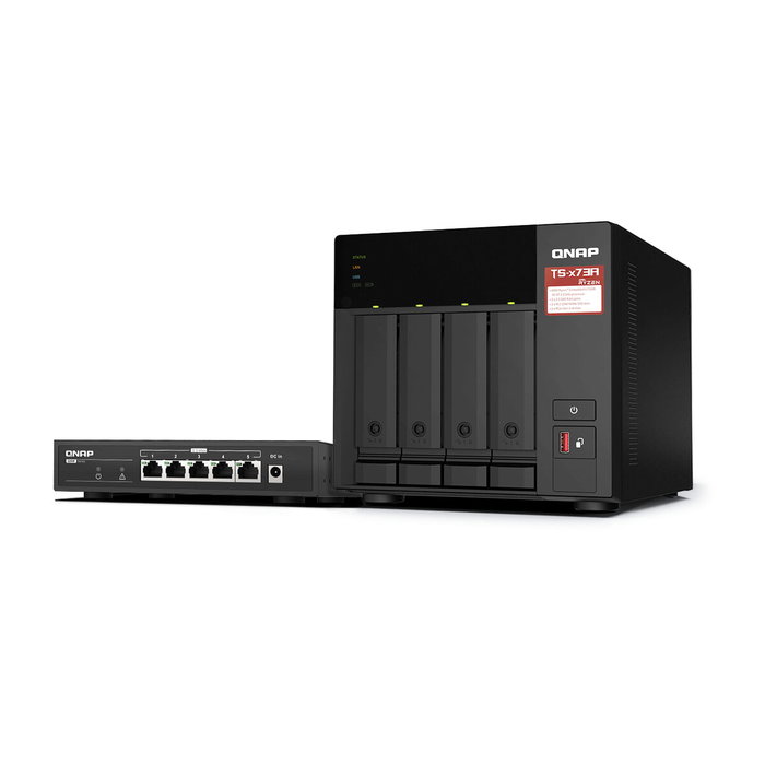 QNAP TS-H1677AXU-RP Servidor NAS 16 Bahías AMD Ryzen 7 32GB DDR5
