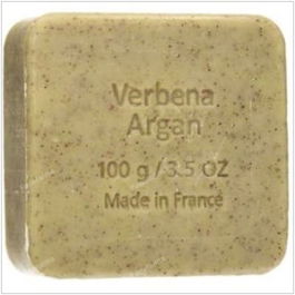 SAVON DU MIDI Jabón Exfoliante Argán-Verbena Bio Pastilla 100g Piel Suave ECOCERT