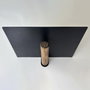 Hanah Home WR042 Estantería de Tubo, Madera de Carpe y Metal, 21x15x6 cm (2 Piezas), Marrón y Negro
