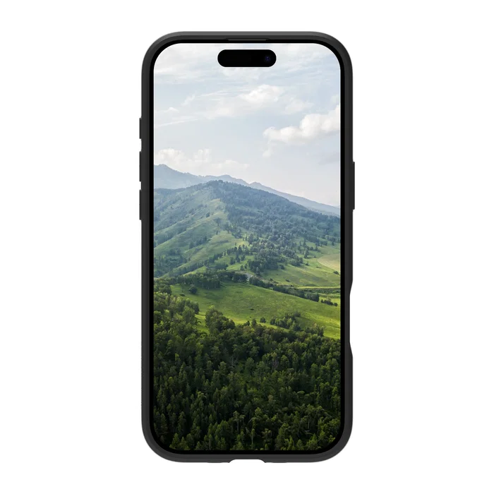 Dbramante1928 Greenland Pro MS Funda para iPhone 17 Air, Negro, Plástico Reciclado, Resistente a Impactos y Polvo, Compatible con Carga Inalámbrica