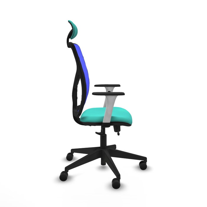PIQUERAS Y CRESPO Silla de oficina Motilla con mecanismo Sincro/Traslack, Turquesa y Azul PIQUERAS Y CRESPO Silla de oficina Motilla con mecanismo Sincro/Traslack, Turquesa y Azul
