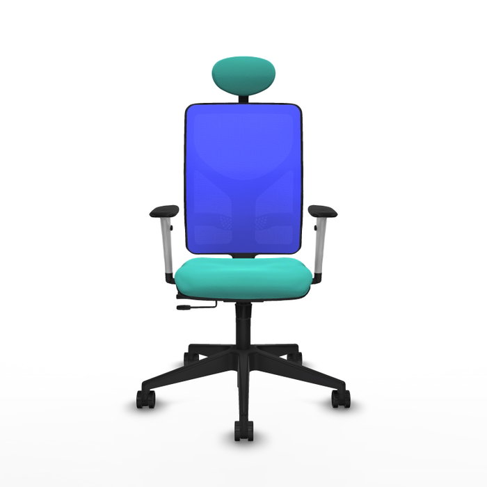 PIQUERAS Y CRESPO Silla de oficina Motilla con mecanismo Sincro/Traslack, Turquesa y Azul PIQUERAS Y CRESPO Silla de oficina Motilla con mecanismo Sincro/Traslack, Turquesa y Azul