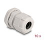 DeLOCK Prensa cables M20 Gris (10 piezas)