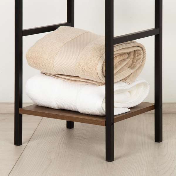 Color Baby Max Home Estantería 5 Baldas 30x24x144cm Hierro y MDF Madera