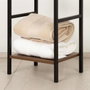 Color Baby Max Home Estantería 5 Baldas 30x24x144cm Hierro y MDF Madera