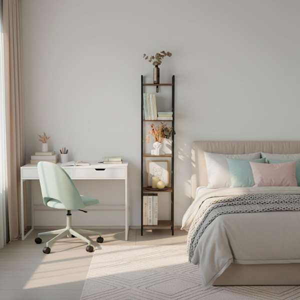 Color Baby Max Home Estantería 5 Baldas 30x24x144cm Hierro y MDF Madera