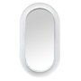 DKD Home Decor Espejo con Marco Rugoso Blanco en MDF y Cristal 60x110 cm