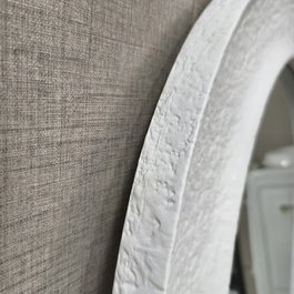 DKD Home Decor Espejo de Pared Scandi Blanco 60 x 110 x 2.8 cm - Espejo: 46x96 cm