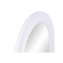 DKD Home Decor Espejo con Marco Rugoso Blanco en MDF y Cristal 60x110 cm