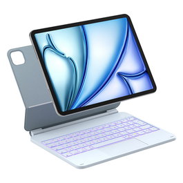 Inateck KB09119 - Teclado Folio Bluetooth 5.3 Azul para iPad Air 11" M3/M2 (2025/2024), iPad Pro 11" 4/3/2/1, iPad Air 6/5/4 - QWERTZ, Batería 500 mAh 55h