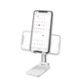 Celly Magic Desk Soporte Pasivo Plegable para Escritorio, Compatible con Smartphone y Tablet hasta 10.5", Color Blanco