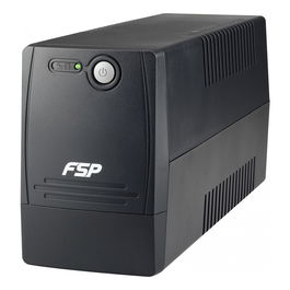 FSP FP 800 SAI 800VA / 480W Line-interactive con AVR, Onda Senoidal, 2 Salidas Schuko, Negro