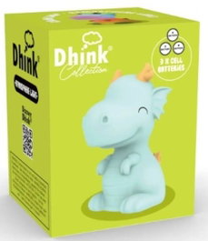 DHINK Mini Luz de Noche Dragon con Pilas LR44