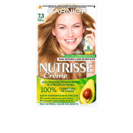 Garnier Nutrisse Crème Coloración Permanente 7.3-rubio dorado (Pack de 3)