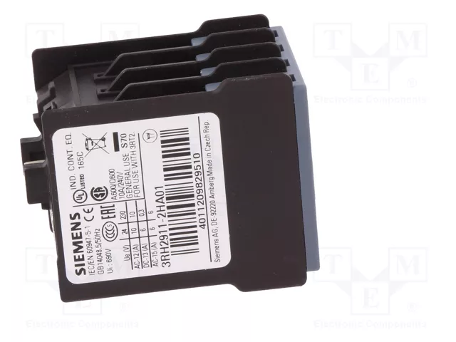 SIEMENS 3RH2911-2HA01 Contactores auxiliares con cierres de muelle
