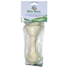 Croci King Bone Hueso Masticable Natural de 20 cm con Dos Nudos