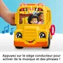 Fisher-Price Autobús Escolar Little People Vehículo de Empuje Musical HYT03