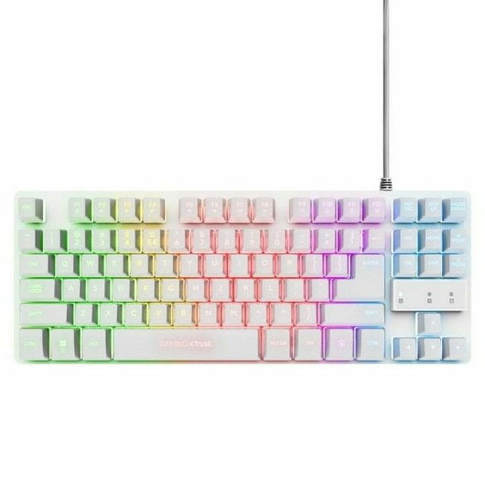 Trust Gaming Pack GXT 794W Blanco (Teclado RGB, Ratón Inalámbrico y Alfombrilla)