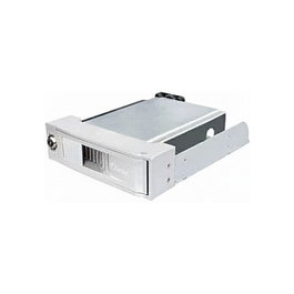 EQUIP Wechselrahmen für 3.5" SATA mit Lüfter silber - Montagerahmen, Einbaurahmen für Festplatte