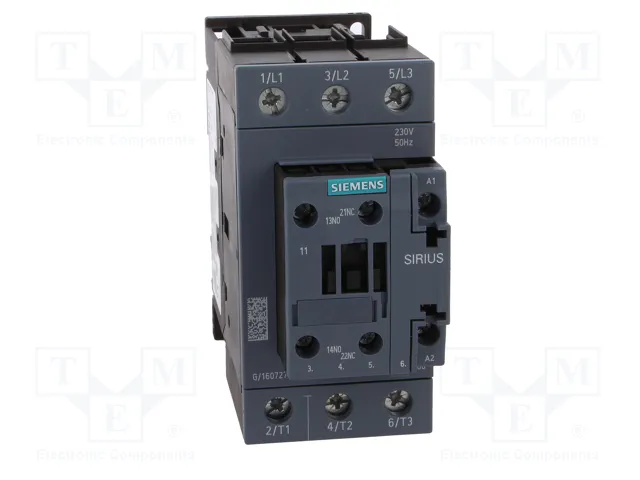 SIEMENS 3RT2037-1AP00 Contactor 3-polar S2 230VAC