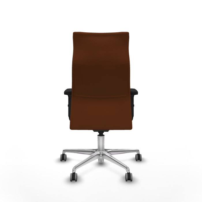 PIQUERAS Y CRESPO Sillón Albacete con mecanismo Sincro, Similpiel Marrón, Base aluminio y Brazos 2D PIQUERAS Y CRESPO Sillón Albacete con mecanismo Sincro, Similpiel Marrón, Base aluminio y Brazos 2D