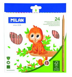 Lapices De Colores Milan Hexagonales Estuche De 24