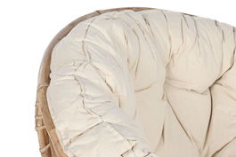 DKD Home Decor Silla Tropical Bali Colección Natural Beige Ratan Bambú 65 x 81 x 91 cm
