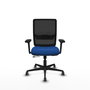 PIQUERAS Y CRESPO Silla de oficina Haches con mecanismo Sincro/Traslack, Azul y Negro