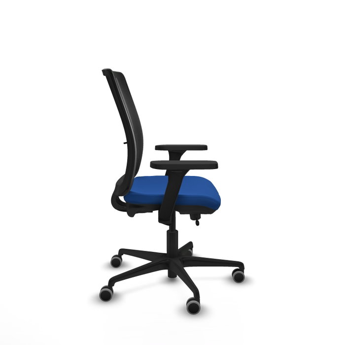PIQUERAS Y CRESPO Silla de oficina Haches con mecanismo Sincro/Traslack, Azul y Negro