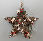 DKD Home Decor Decoración Colgante de Madera Estrella 31x14x31 cm