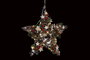 DKD Home Decor Decoración Colgante de Madera Estrella 31x14x31 cm