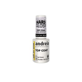 Andreia All In One Hard Gloss Top Coat Extra Resistente Vegano 10,5ml