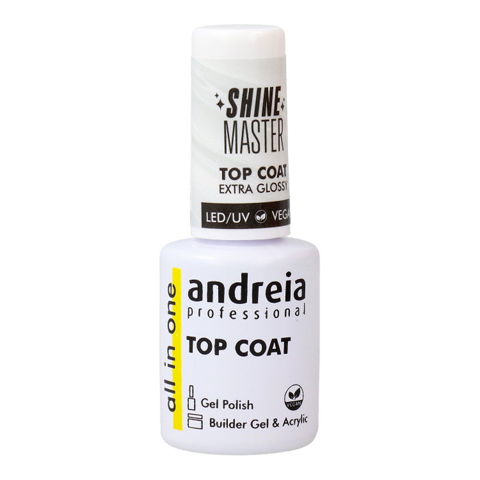 Andreia All In One Hard Gloss Top Coat Extra Resistente Vegan Andreia All In One Hard Gloss Top Coat Extra Resistente Vegan