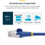 Cable ethernet cat8 azul de 1m - snagless - s/ftp - lszh