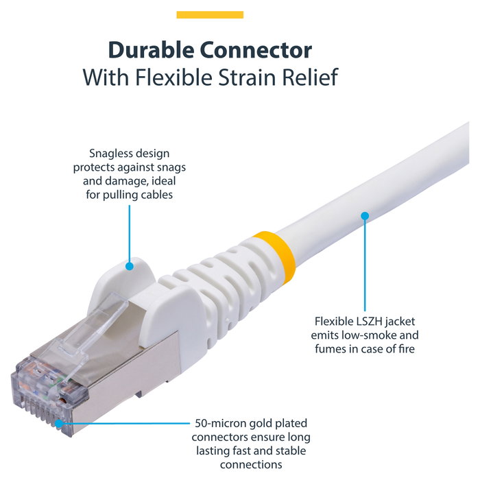 StarTech.com Cable de Red Ethernet CAT8 1m Azul Snagless S/FTP