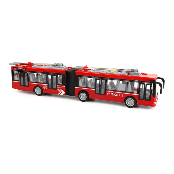 TACHAN Autobús Doble Luz-Sonido Héroes de Ciudad 1:16