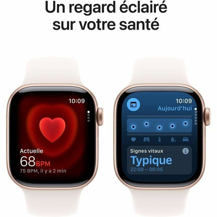 Apple Watch Series 11 42mm Oro rosa con Correa deportiva rosa claro S/M