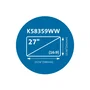 Kensington K58359WW Filtro de Privacidad Magnético MagPro™ para Monitor 27" (68.6 cm, 16:9) - Reducción Luz Azul, Reversible Mate/Brillante, Antirreflejos y Antihuellas