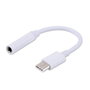 SAVIO Cable Jack 3,5mm a USB C 3.1, 0,12m, Blanco