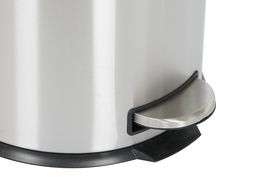 DKD Home Decor Papelera Plateado Inox Pp 29.5 x 62.5 x 29.5 cm