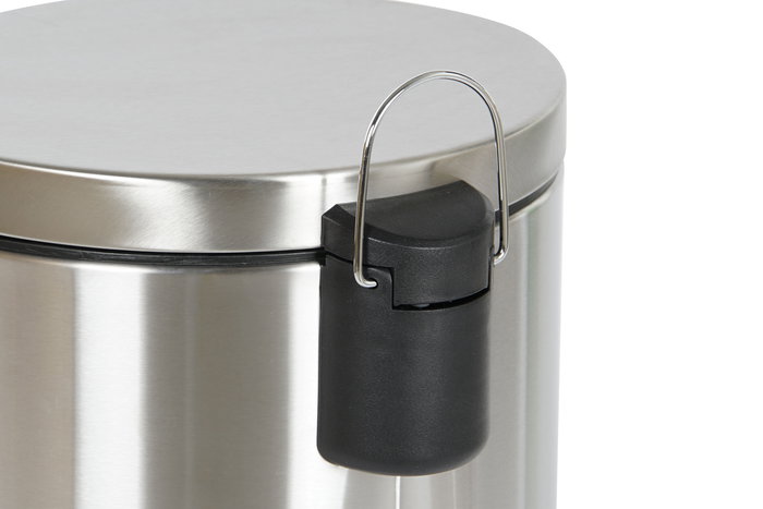 DKD Home Decor Papelera Plateado Inox Pp 29.5 x 62.5 x 29.5 cm