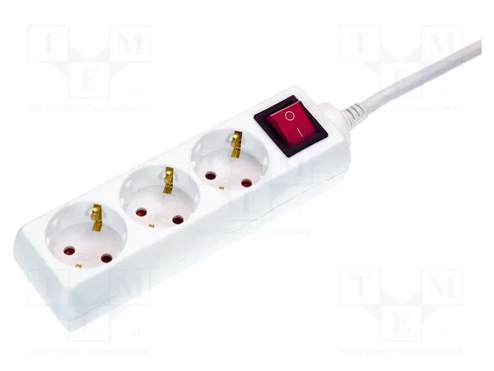 AS SCHWABE Prolongador de alimentación H05VV-F 3G1,5mm2 5m Blanco AS SCHWABE Prolongador de alimentación H05VV-F 3G1,5mm2 5m Blanco