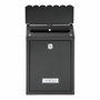 Arregui Civic Buzón individual exterior negro 21,6 x 8 x 30 cm