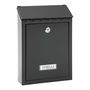 Arregui Buzón Civic Exterior Individual Pequeño Acero Negro 21.6 x 8 x 30 cm