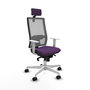 PIQUERAS Y CRESPO Silla de oficina Horna con mecanismo Sincro, Morado y Gris