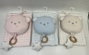 DKD Home Decor Set de Peluche y Manta Musical de Algodón, Surtido de 3 Colores