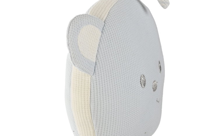 DKD Home Decor Peluche Manta Bebé Rosa Azul Beige Algodón Poliéster Musical Set 2 Piezas 100 x 10 x 75 cm