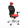 PIQUERAS Y CRESPO Silla de oficina Jorquera Naranja oscuro/Negro
